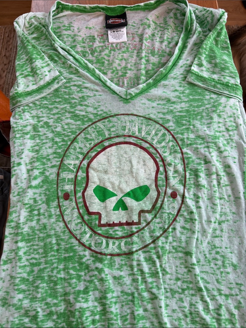 NWOT Harley-Davidson V-Neck Tee - Picture 1 of 4